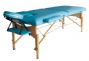 wooden 2 section massage table right angle with face plug